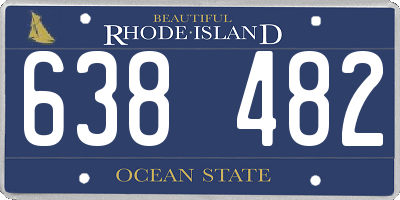 RI license plate 638482