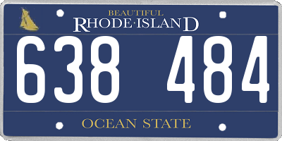RI license plate 638484