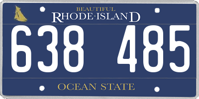 RI license plate 638485