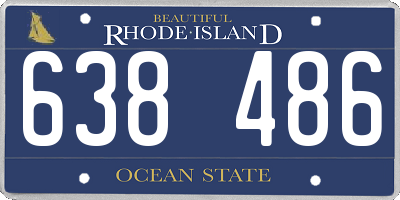 RI license plate 638486