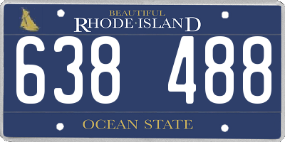 RI license plate 638488