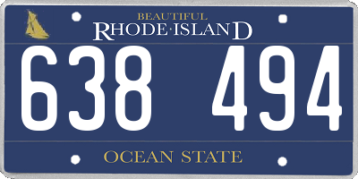 RI license plate 638494