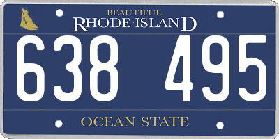 RI license plate 638495