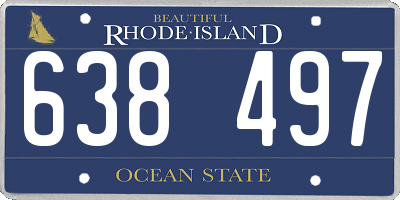 RI license plate 638497