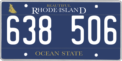 RI license plate 638506