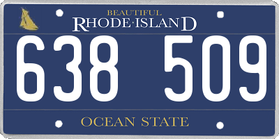 RI license plate 638509