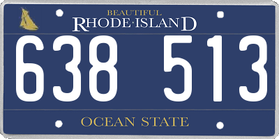 RI license plate 638513