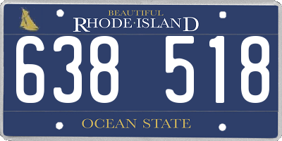 RI license plate 638518