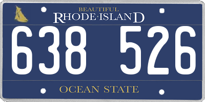 RI license plate 638526