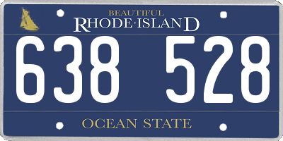 RI license plate 638528