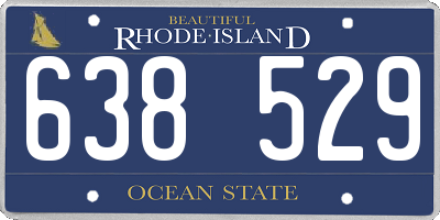 RI license plate 638529
