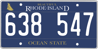 RI license plate 638547