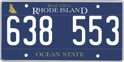 RI license plate 638553