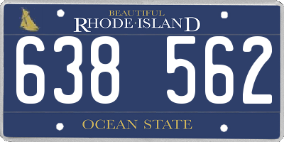 RI license plate 638562