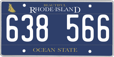 RI license plate 638566