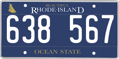 RI license plate 638567