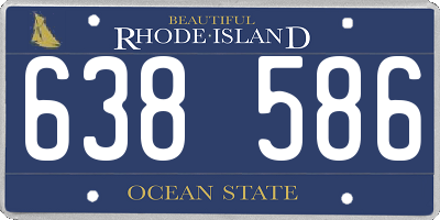 RI license plate 638586