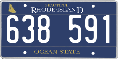 RI license plate 638591