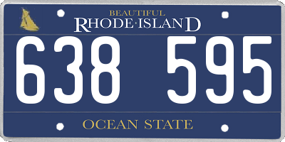 RI license plate 638595