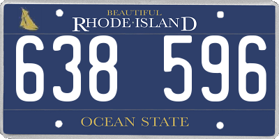 RI license plate 638596