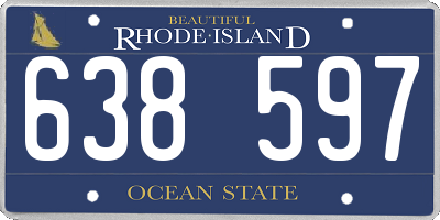RI license plate 638597