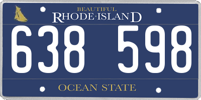 RI license plate 638598