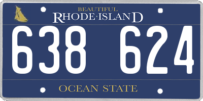 RI license plate 638624
