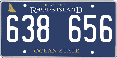 RI license plate 638656