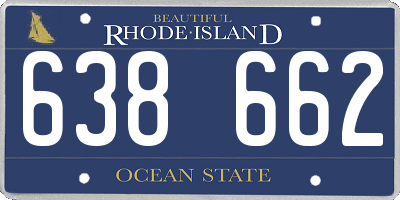 RI license plate 638662
