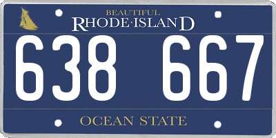 RI license plate 638667