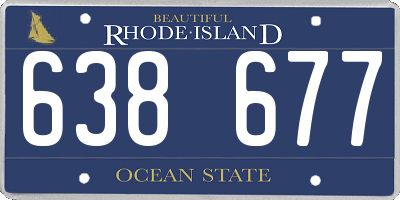 RI license plate 638677