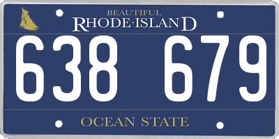 RI license plate 638679