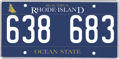 RI license plate 638683