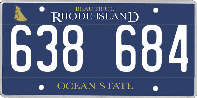 RI license plate 638684