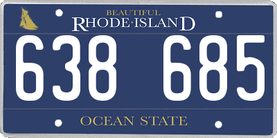 RI license plate 638685