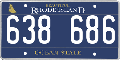 RI license plate 638686