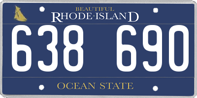 RI license plate 638690