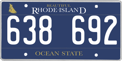 RI license plate 638692