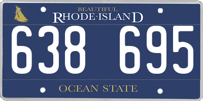 RI license plate 638695