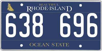 RI license plate 638696
