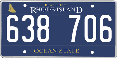 RI license plate 638706