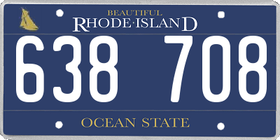 RI license plate 638708