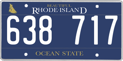 RI license plate 638717