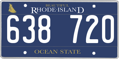 RI license plate 638720