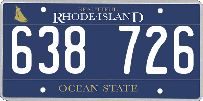 RI license plate 638726