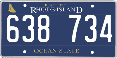 RI license plate 638734