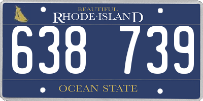 RI license plate 638739