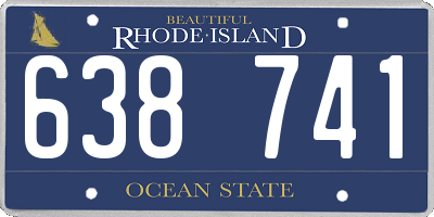 RI license plate 638741