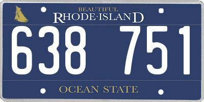 RI license plate 638751
