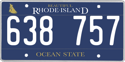 RI license plate 638757